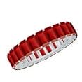 thumbnail image 1 of Rosec Jewels Lab Grown Ruby Eternity Band - AAAA Quality Certified - Emerald Cut Ruby Anniversary Band - Ready to Gift, 10K White Gold, US 4.50, 1 of 8