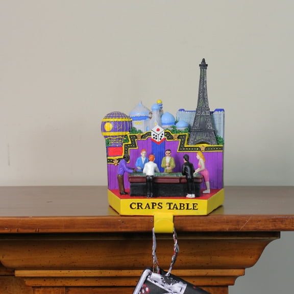 Sterling 7.25" Casino Gambling Craps Table Christmas Stocking Holder