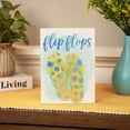 thumbnail image 1 of Northlight Summertime Polka-Dots “Flip Flops” Wooden Box Wall Plaque - 7”, 1 of 7