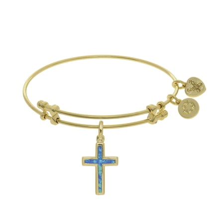 7.25 Inches Cross Bangle Bracelet Adjustable