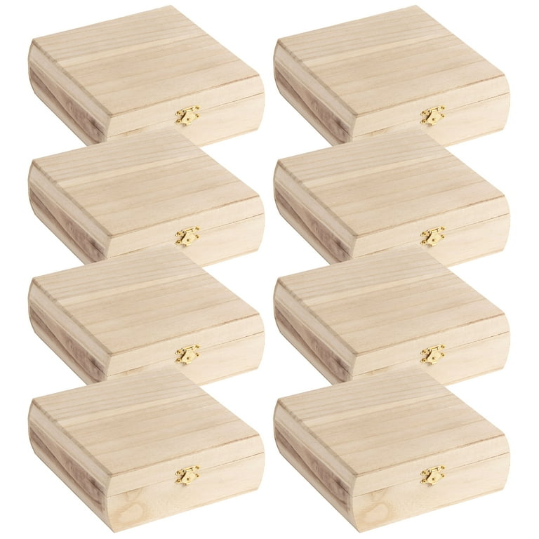 Plain wooden boxes to decorate sale