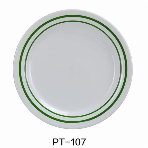 7.25 in. Pine Tree Round Dinner Plate - Pack of 48