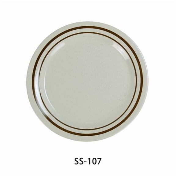 7.25 in. Sesame Round Dinner Plate - Pack of 48