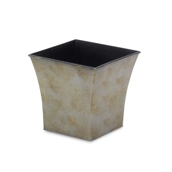 7.25 in. Square Planter with A Tapered Body - Gray