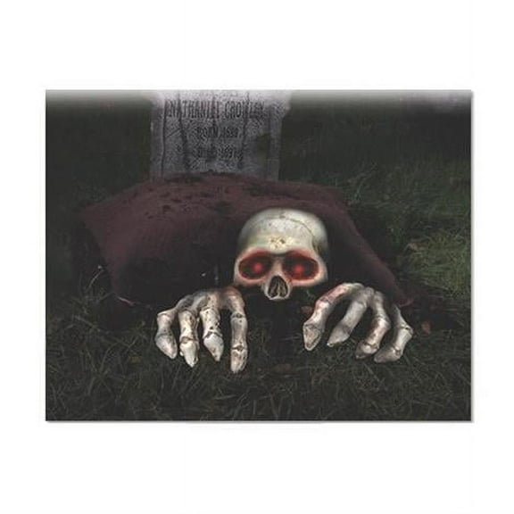 7.25 x 3 x 5.37 in. Lite Up Skele-Peeper Grave Breaker Halloween Decor
