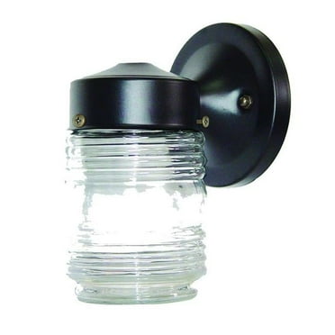 7.25 x 4.5 x 5.5 in. Builders Choice 1-Light Matte Black Wall Light