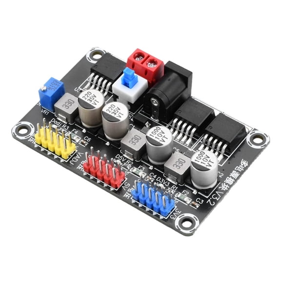 7-25V to 3.3V/5V Step Down Regulator Board Adjustable for Automotive & Experimental Use