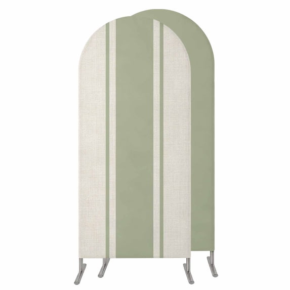 7.2FT Arch Backdrop Covers, Sage Green Vintage Wedding Arch Cover ...