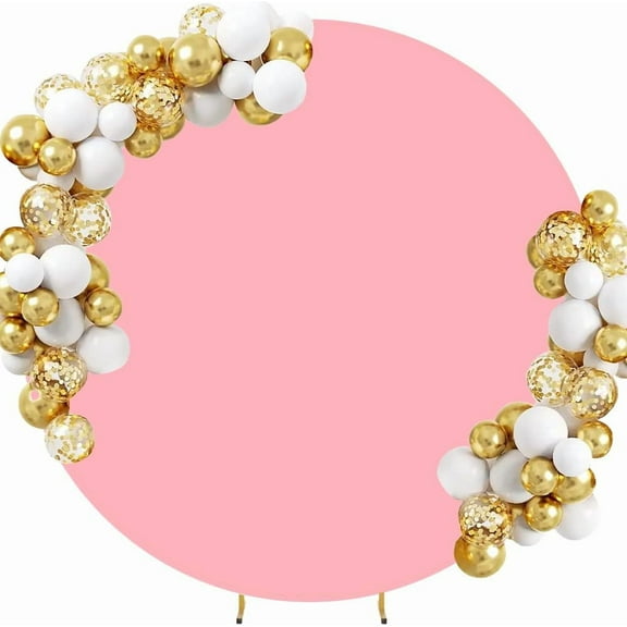 7.2FT Round Wedding Arch Cover Wedding Arch Stand Background Covers Adjustable Circle Thick Backdrop Cover Elastic Polyester DIY