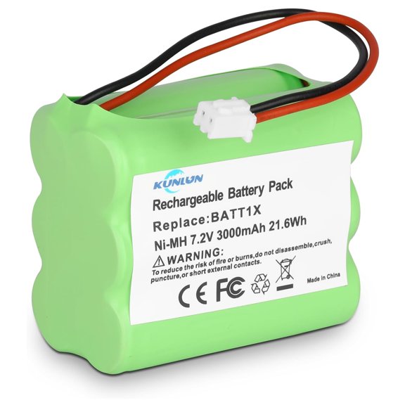 7.2V 3000mAh Replacement Battery for 2GIG BATT2X BATT1X, Compatible with 2GIG Go!Control Security System Panel GC2 GC2e