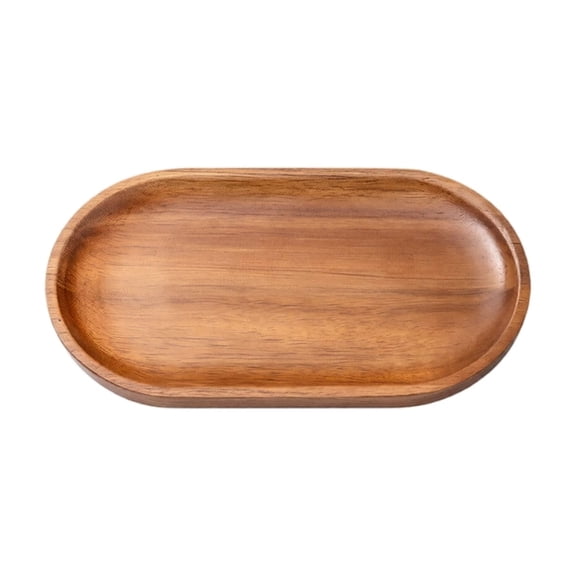 7.2X4.3in Rustic Wood Serving Tray, Rectangle Platter Tea Tray Coffee Table Tray, Kitchen Tableware Decor Wood Dessert Cup Tray, Wood Vanity Tray
