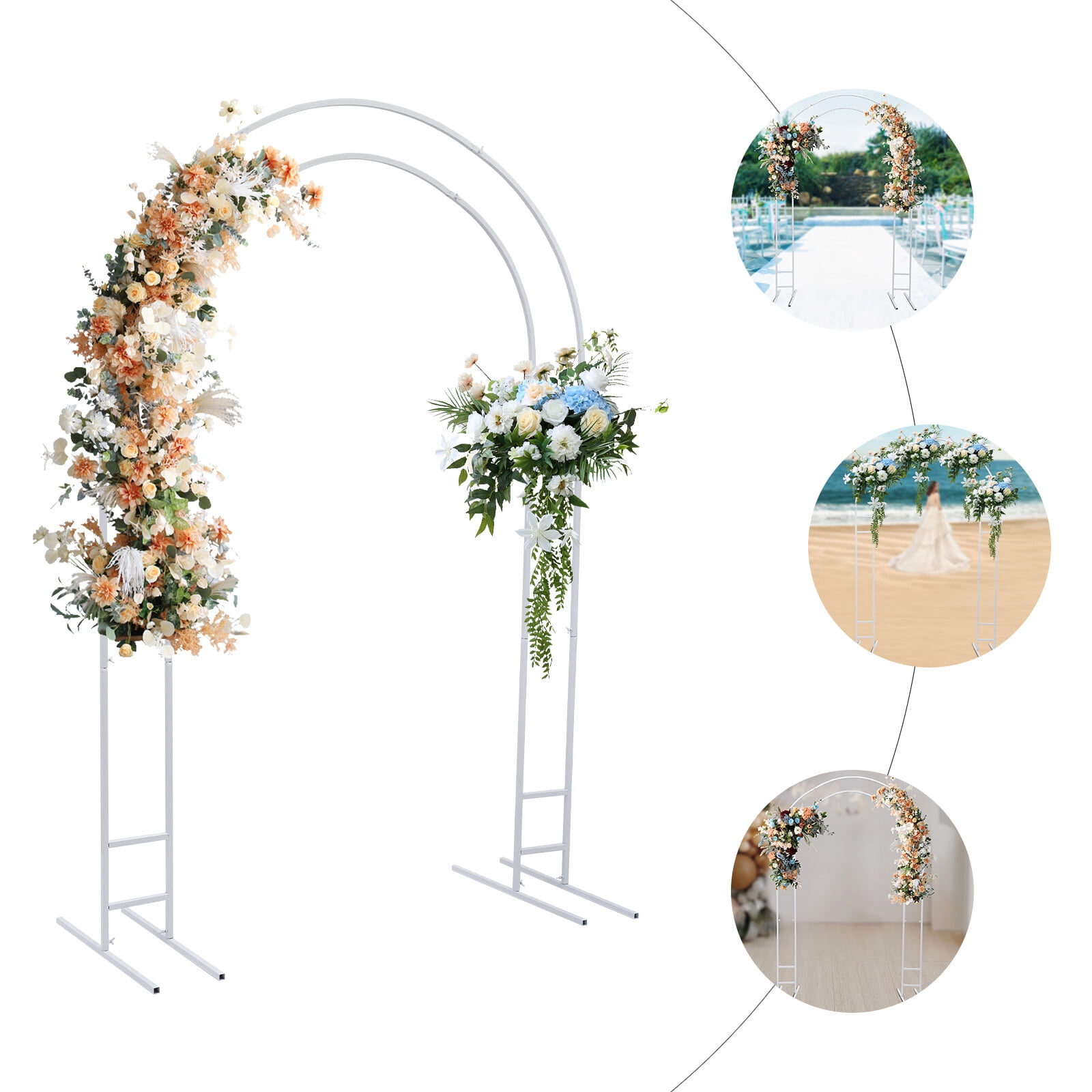 7.2ft Arch Wedding Stand Party Balloon Shelf Outdoor For Backdrop Rack ...