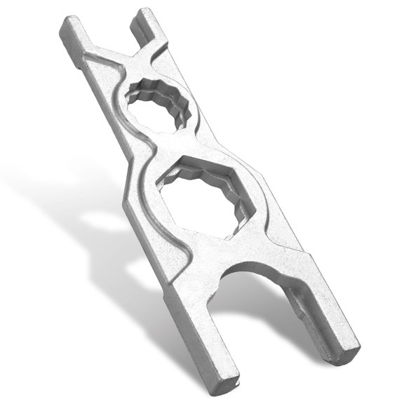 7-3/4 Spud Wrench Ergonomic Tool for Flushometer Servicing with Smooth Jaws