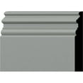 thumbnail image 1 of 7 3/8"H x 1"P x 94 1/2"L Hillsborough Baseboard Moulding, 1 of 5