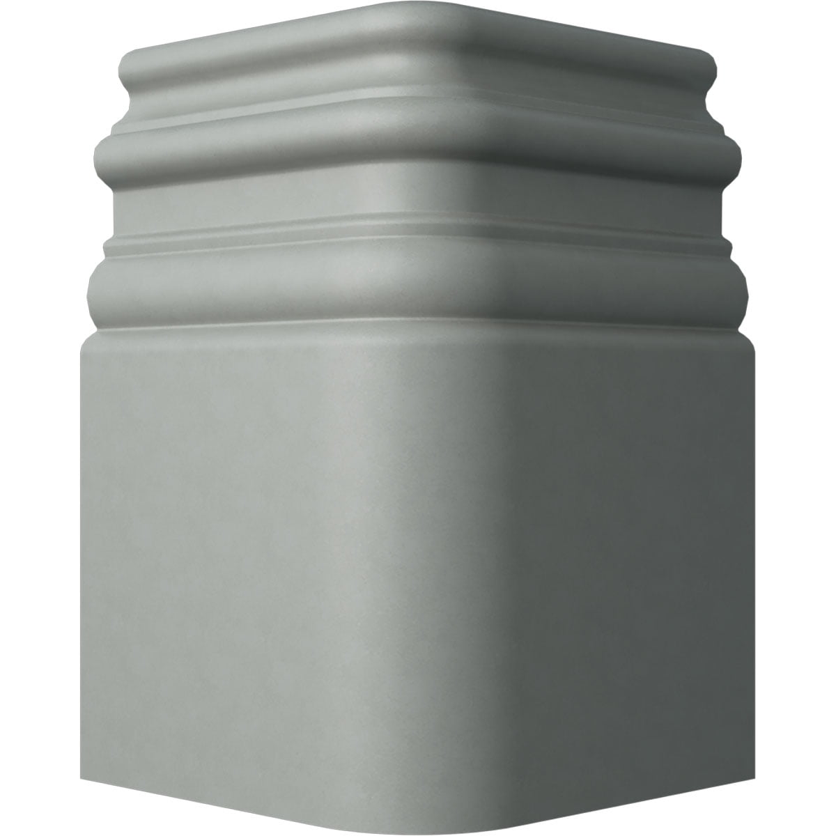 Gray Polyurethane Hillsborough Baseboard Moulding Outside Corner