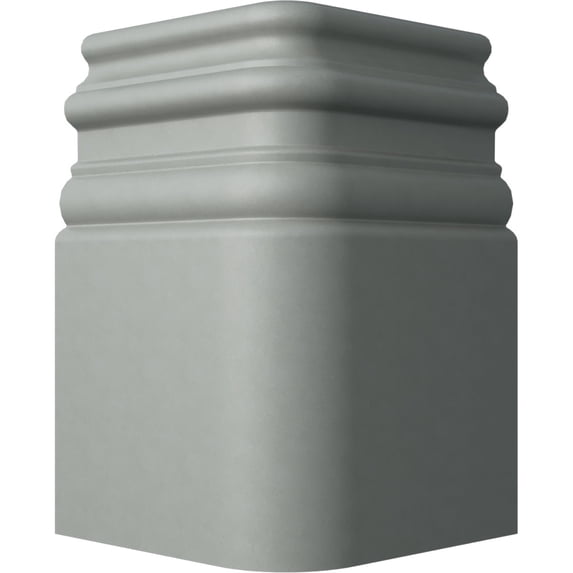 7 3/8"H x 4 3/4"P Hillsborough Baseboard Moulding Outside Corner