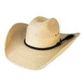 thumbnail image 1 of Justin Bent Rail Buckhorn Palm Leaf Cowboy Hat -  7 3/8, 1 of 4