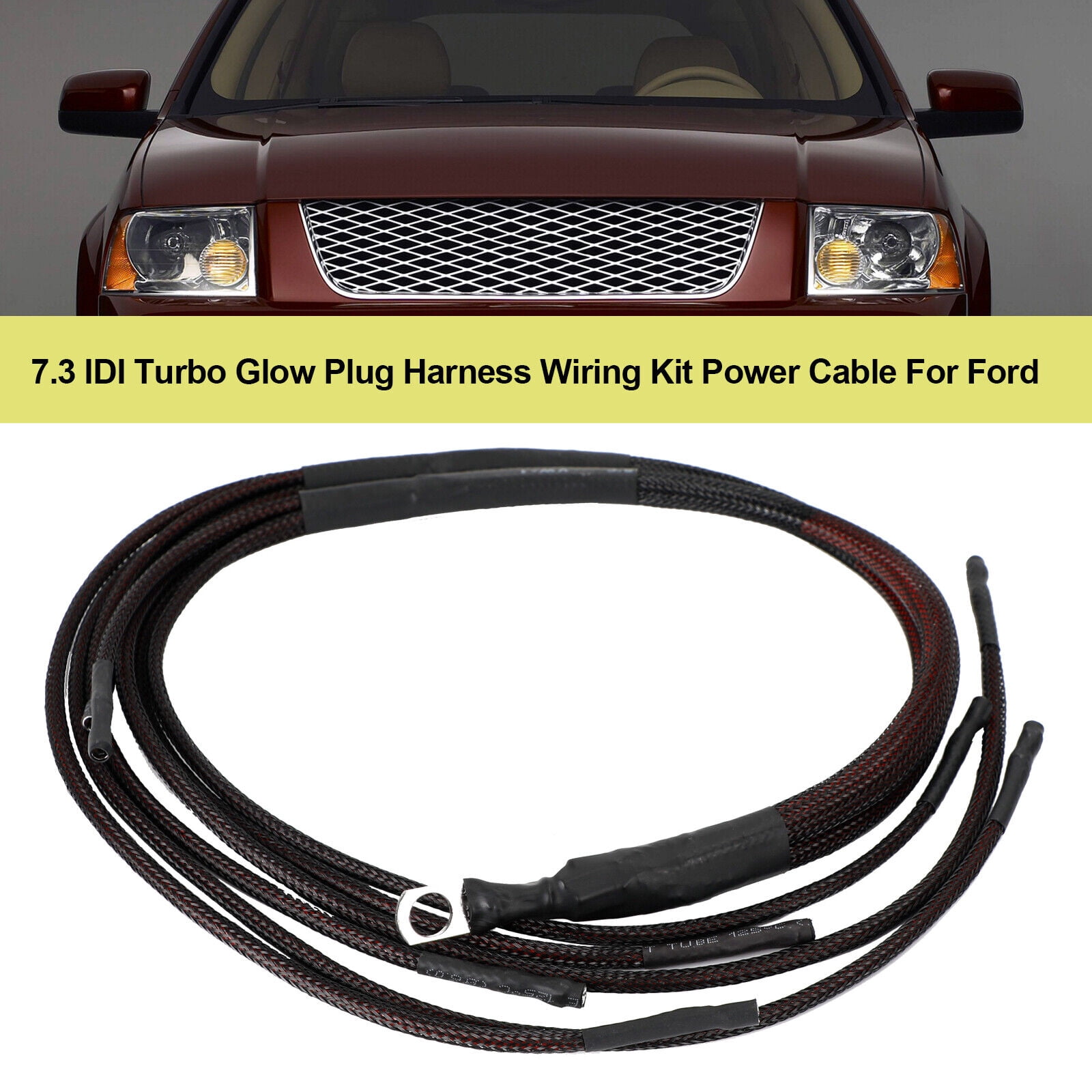 Glow Plug Wiring Harness Kit For Ford 7.3L IDI Non-Turbo Diesel Engines - Direct Replacement