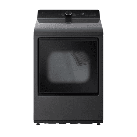 LG - 7.3 Cu. Ft. Smart Gas Dryer with EasyLoad Door - Matte Black