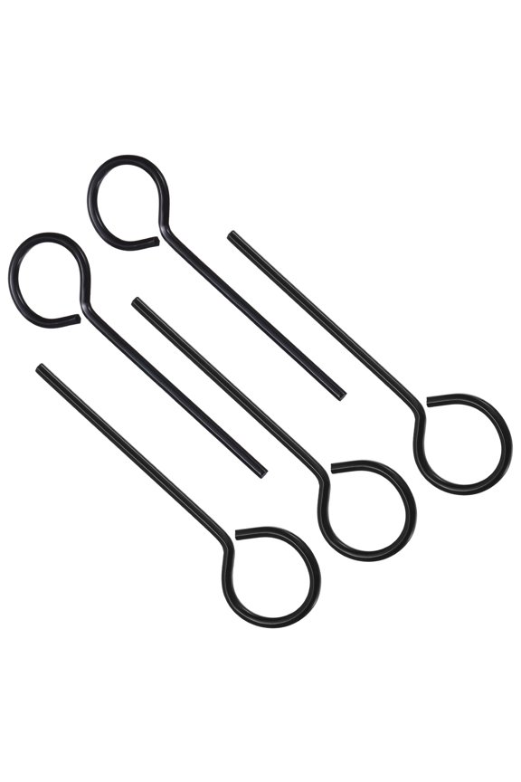 7/32 Inch Hex Key, 5 Pcs Hex Dogging Key Round Standard Hexagon Wrench Door Keychain for Push Bar Exit Device, Silver
