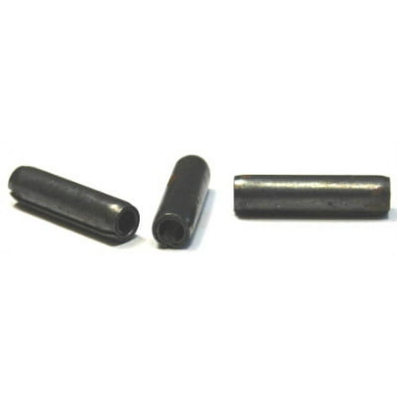 7/32 x 1 1/2" Coiled Spring Pins / Medium Duty / Steel / Thermal Black & Oil - 1500 Piece Carton