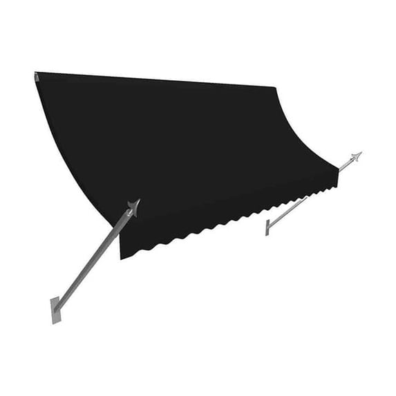 7.38 ft. New Orleans Awning, Black - 31 x 16 in.