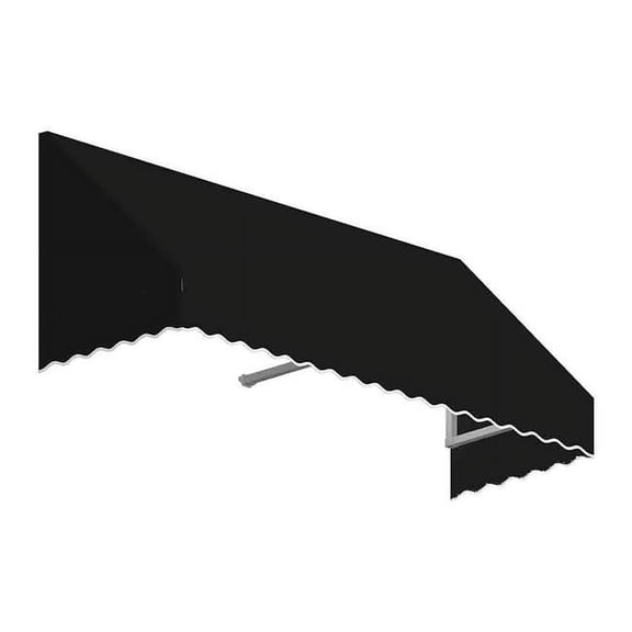 7.38 ft. San Francisco Window & Entry Awning, Black - 18 x 36 in.