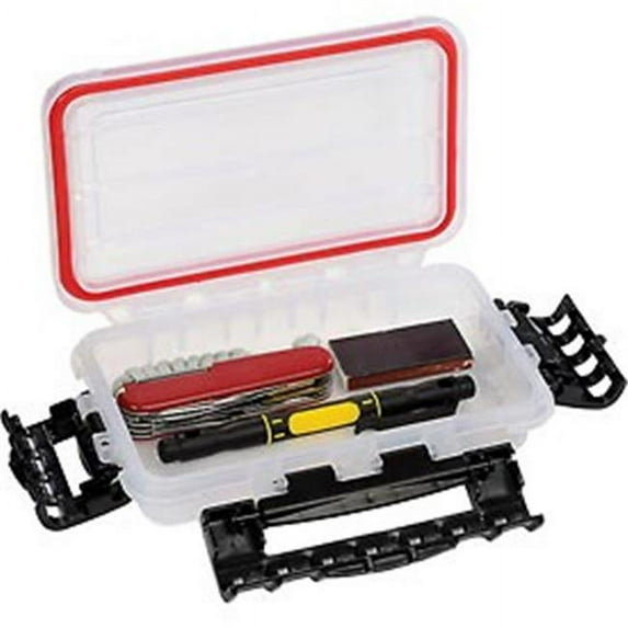 7.38 x 4.5 x 1.75 in. Guide Waterproof StowAway with O-Ring Seal Box, Clear - Pack of 2