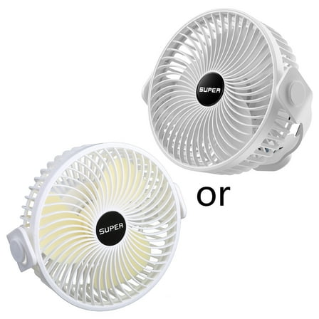 7.3inch Gazebo Fan USB Rechargeable Camping Fan with Hook 3-Speed Ceiling Fan 1200mAh Hanging Fan for Outdoor Activities