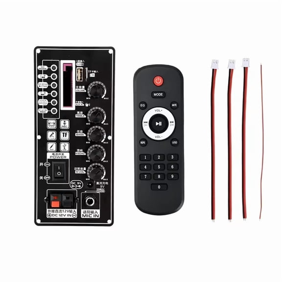 7.4-12V T01 Speaker MP3 Decoder Board Bluetooth Amplifier Board 2x25W Supports MP3 Decoding USB/TF/FM Electronic Kit