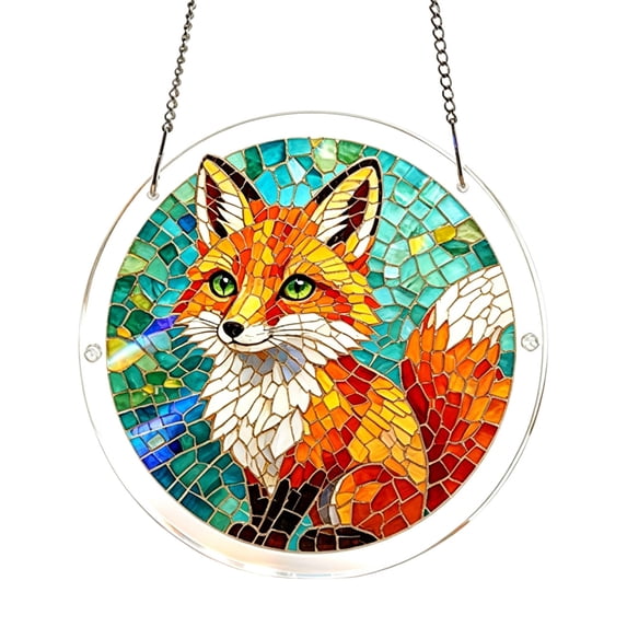 7.4 In Acrylic Puzzles Suncatcher Window Hanging,83 Pieces Sun Catcher Stained Glass Acrylic Puzzle Decoration for Women Men Mom Birthday Gift Home Decor, Mothers Day Gifts