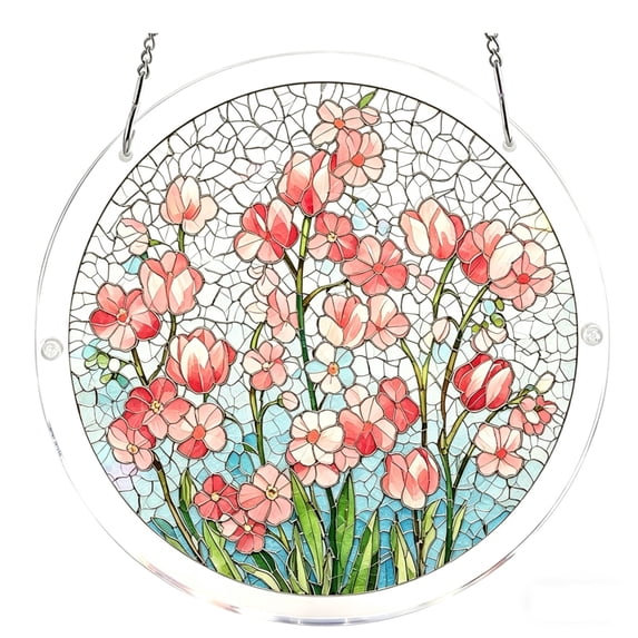 7.4 Inch Acrylic Jigsaw Puzzle Suncatcher Light Catching Acrylic Puzzles Suncatcher Window Hanging For Home Garden Decor And Gifts For Mom
