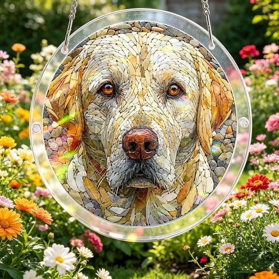 7.4 Inch Acrylic Puzzles Suncatcher, Window Hanging Suncatcher Puzzle, Decorative Garden Art For Home And Birthday Gifts