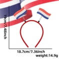 thumbnail image 1 of 7.4 Inch Football Fans Bopper Headband, Vibrant Spring-Mounted Flag Decorations, Sturdy & Lightweight Hair Accessory for Game Day Celebrations, Watch Parties, Sports Themed Events for Family & Adults, 1 of 2