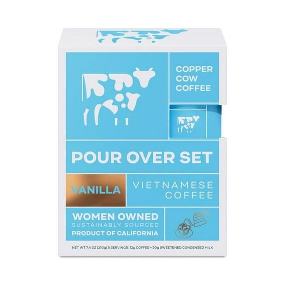 7.4 oz Pour Over Vanilla Coffee - Pack of 6