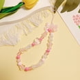 thumbnail image 1 of 7.48-Inch Acrylic Heart & Star Phone Charm Strap – Universal Wrist Lanyard with Secure Metal Hook, 1 of 4