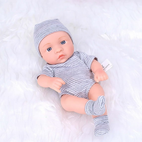 7.48 Inch Soft Newborn Baby Dolls, Colorful Clothes Vinyl Baby Dolls Set, Funny Cute Baby Toy for Indoor Outdoor Supplies, Funny Cute Baby Dolls