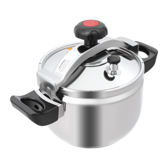 7.4Quart Pressure Cooker Stainless Steel Pressure Canner, Large Capacity, Commercial Pressure Stewing Pot, Compatible with Gas & Induction Cooker for Family ,Restaurant