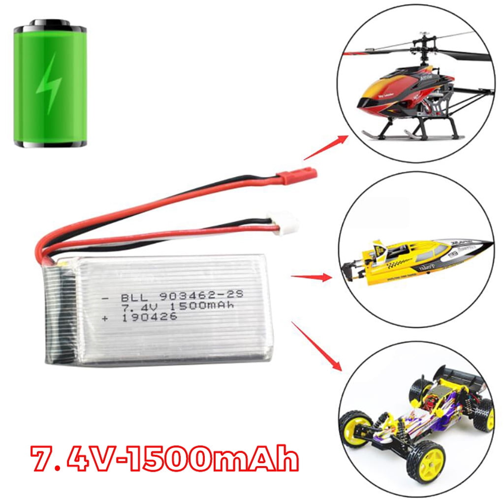 7.4V 1500mAH Lipo Battery Spare Part For V913/L959/WL912 RC Model ...
