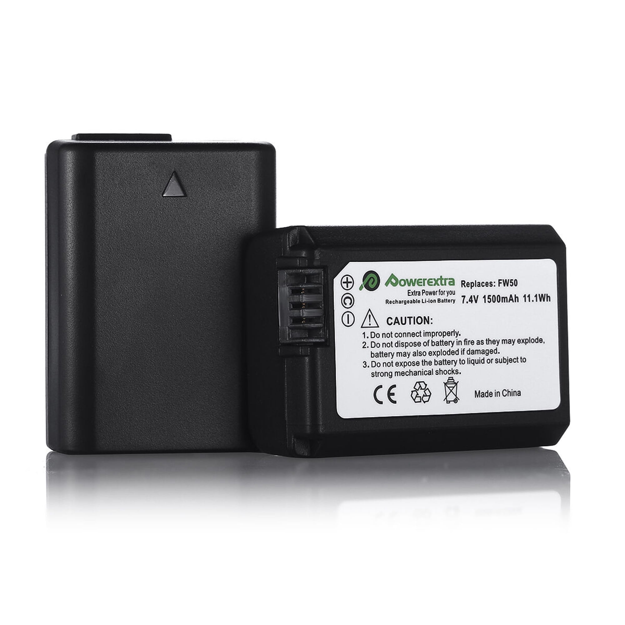 7.4V 1500mAh Replacement NP-FW50 Battery for Sony NEX-3N NEX-5T