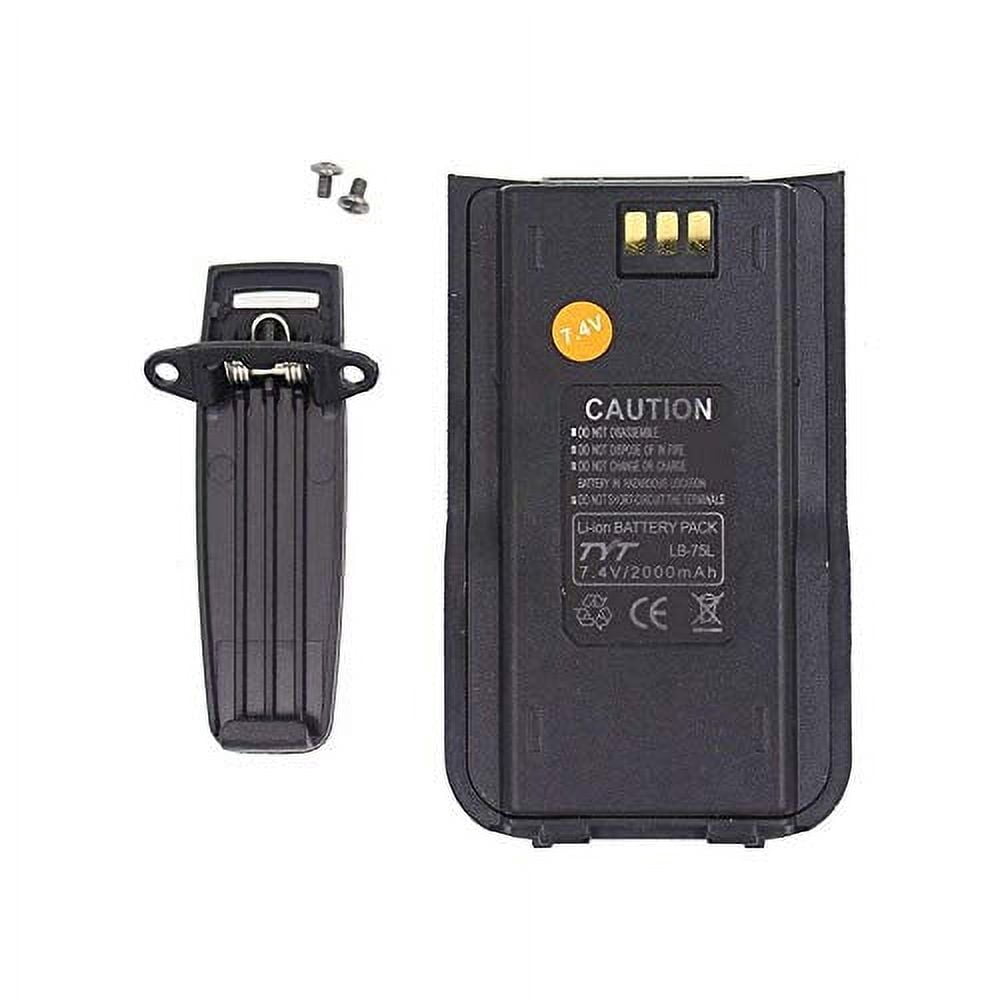 7.4V 2000mAh Battery Pack For TYT MD-380 DMR Digital Two Way Radio - Replacement Li-ion Power