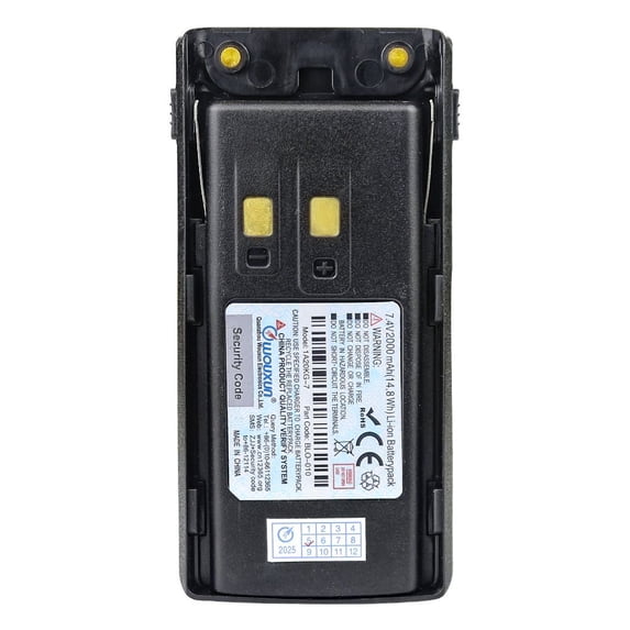 7.4V 2000mAh 1A32KG-7 1A20KG-7 OEM Battery for Wouxun KG-UV9D(Plus) KG-D901 Two Way Radios Li-ion Battery with Belt Clip