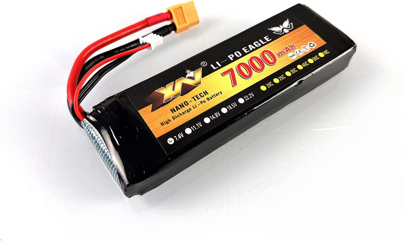 7.4V 7000Mah Lipo Battery Xt60 Plug For 1/16 Henglong RC Tanks Remote 7.4V 7000Mah Lipo Battery Xt60 Plug For 1/16 Henglong RC Tanks Remote