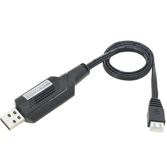 7.4V 800mAh XH3P USB Charging Cable Compatible for Remote Excavators Trucks Tanks Drones And Toy Car Power Supply Cord