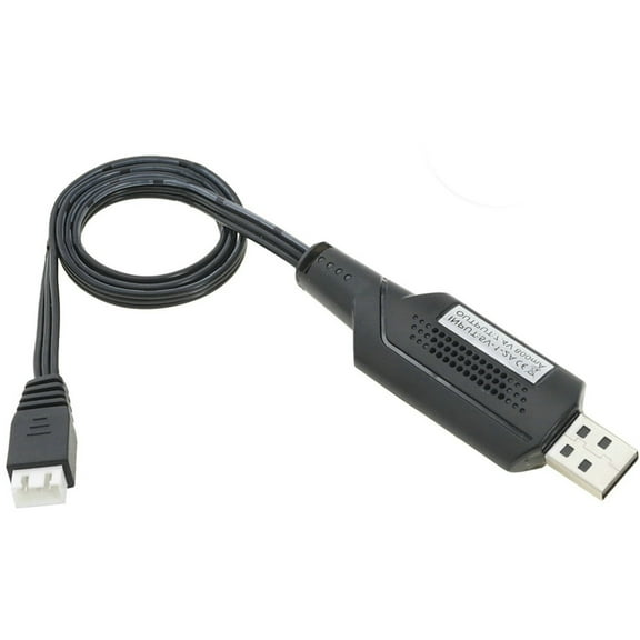 7.4V 800mAh XH3P USB Charging Cable Compatible for Remote Excavators Trucks Tanks And Toy Car Power Supply Cord