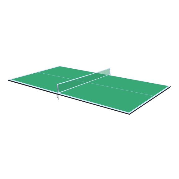 7*4ft Green Mid-Size Ping Pong Conversion Top Foldable & Portable Table Tennis Table Top for Indoor Games