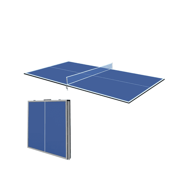 7*4ft Mid-Size Ping Pong Table Conversion Top Foldable & Portable Table Tennis Table Top for Indoor Games