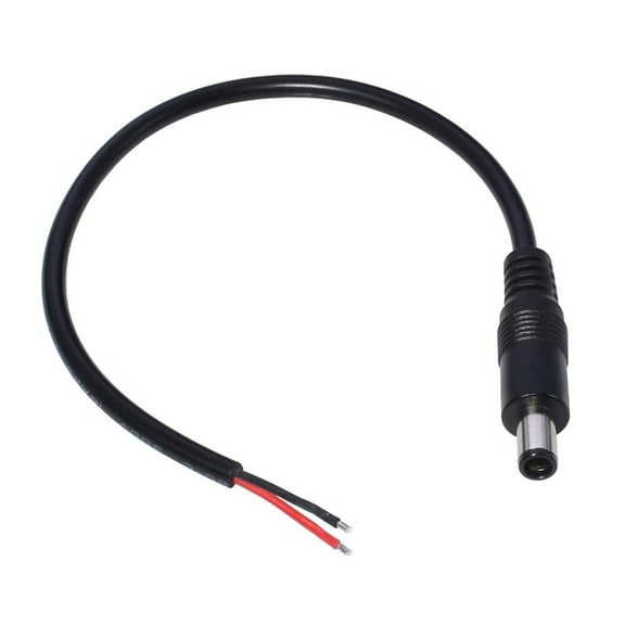 7.4mmx5.0mm Male Plug Power Adapter Pigtail Cable Cord 7.4mmx5.0mm to 2Pin Power Cable for Laptops Projectors