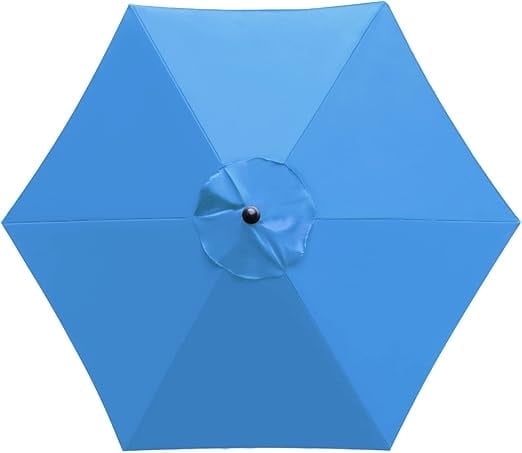 7 foot patio umbrella replacement canopy ABCCANOPY 9FT Outdoor Top Suit 8 Ribs (Turquoise) density polyester fiber Patio Umbrella Replacement Canopy 11