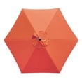 thumbnail image 1 of Bibana Replacement Canopy for 7.5ft Patio Umbrella, Market Umbrella Top with 6 Ribs, Outdoor Umbrella Cover (Orange), 1 of 6